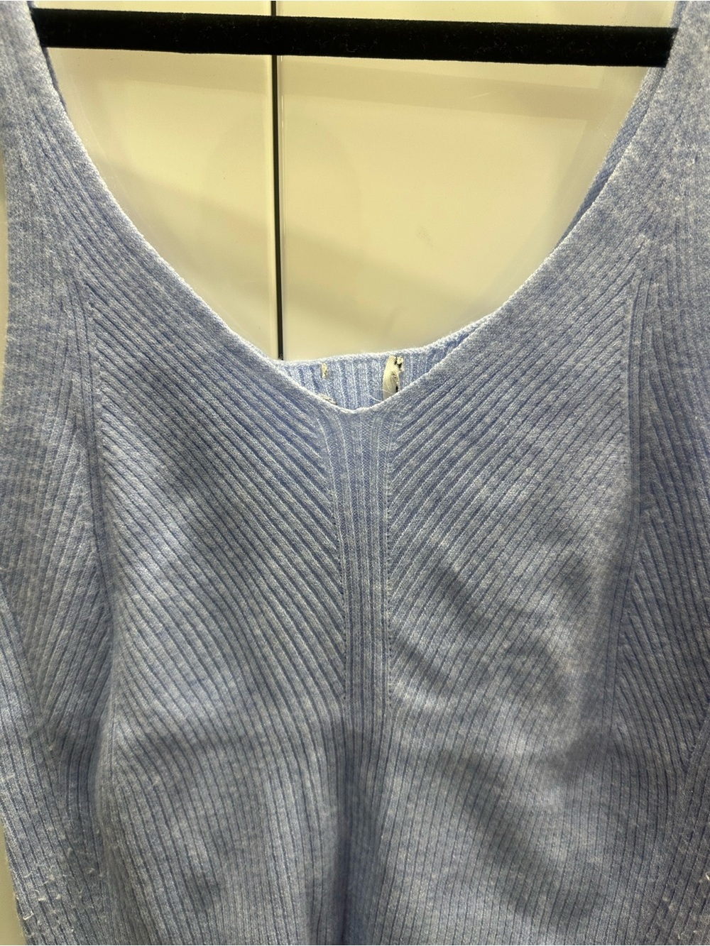 Free People Powder Blue Ribbed Tank Top - Picture 2 of 3